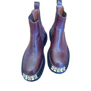 Sandro Brown Leather Boots